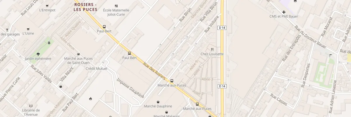 Plan du 5 Rue Voltaire à Saint-Ouen-sur-Seine