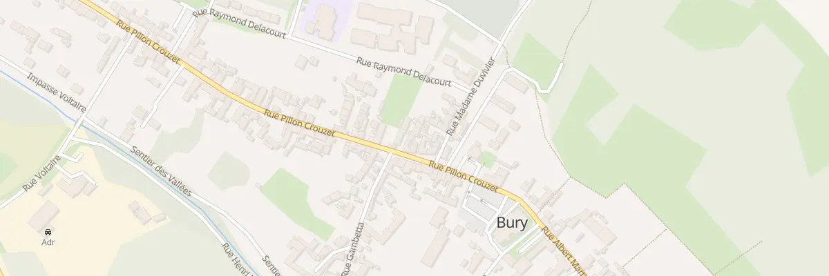 Plan du 160B Rue Pillon Crouzet à Bury