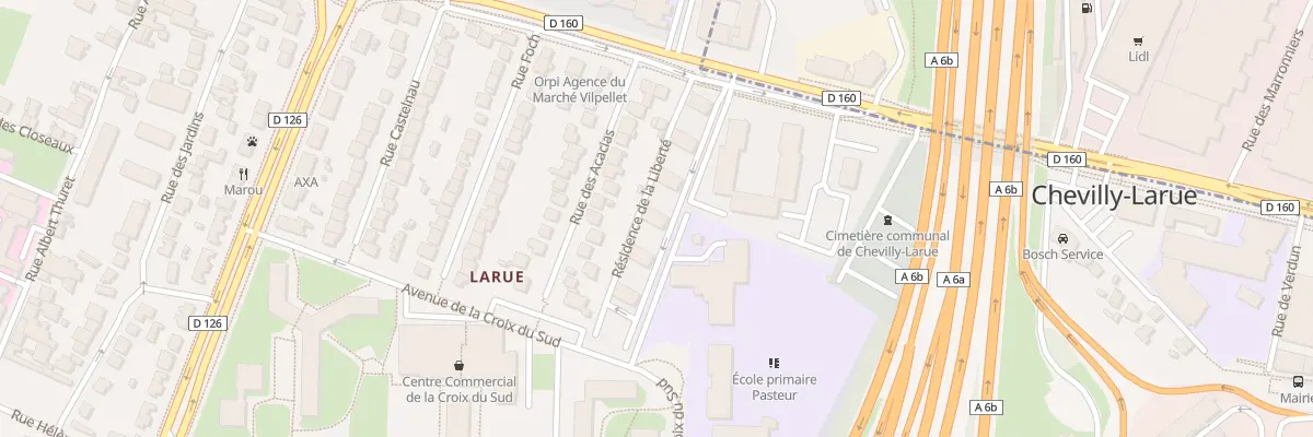 Plan du 60 Av du Gen de Gaulle à Chevilly-Larue