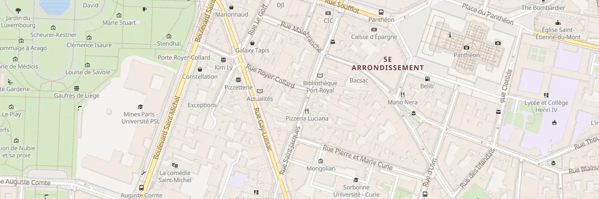 Plan du 210 Rue Saint-Jacques à Paris 5e Arrondissement