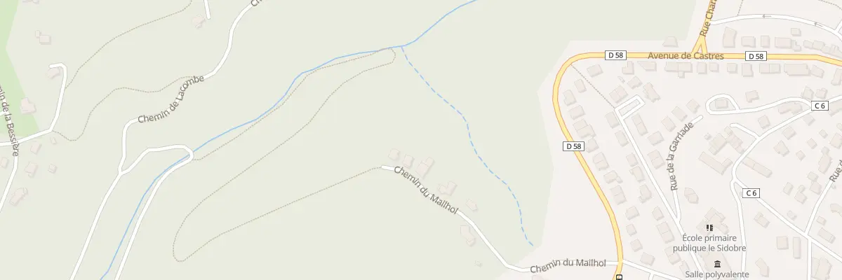 Plan du 8 Che du Mailhol à Lacrouzette