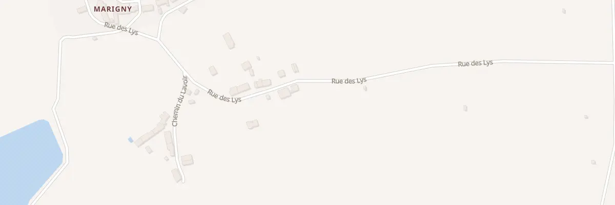 Plan du 38 Rte de Marigny à Châteauneuf-sur-Cher