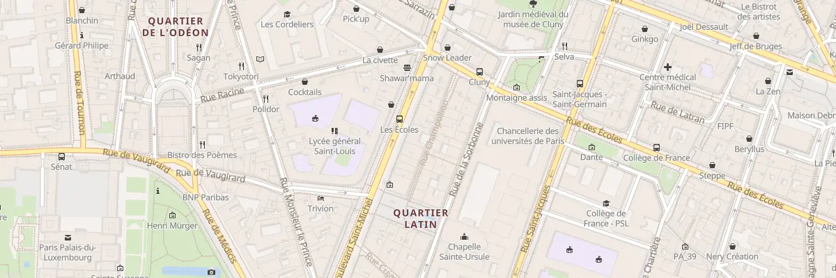 Plan du 37 Bd Saint-Michel à Paris 5e Arrondissement