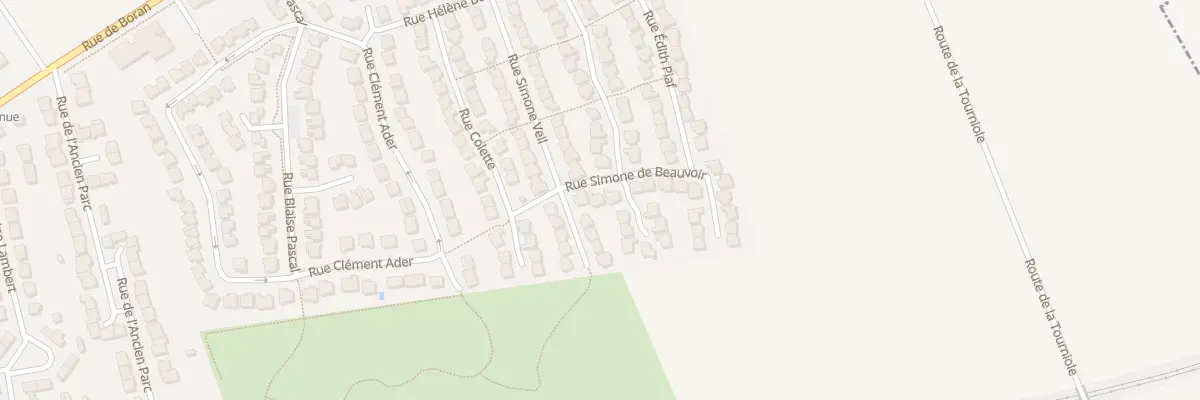 Plan du 3 Rue Simone de Beauvoir à Bruyères-sur-Oise