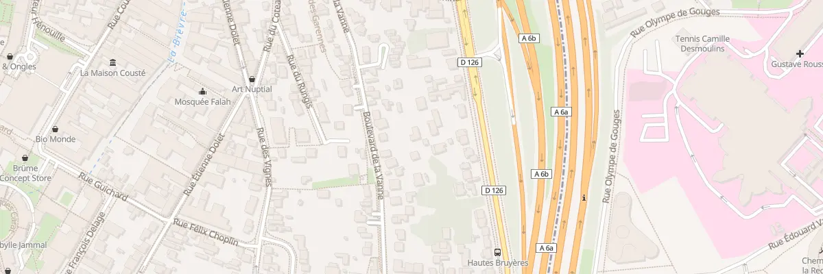 Plan du 75 Bd de la Vanne à Cachan