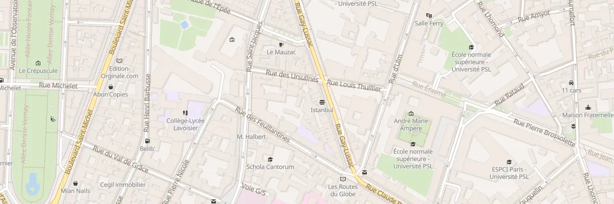 Plan du 64 Rue Gay-Lussac à Paris 5e Arrondissement