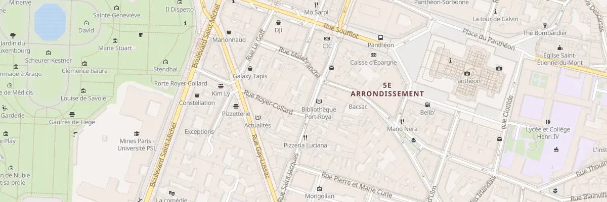 Plan du 200 Rue Saint-Jacques à Paris 5e Arrondissement