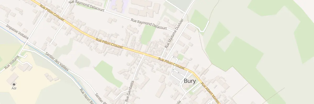 Plan du 150 Rue Pillon Crouzet à Bury