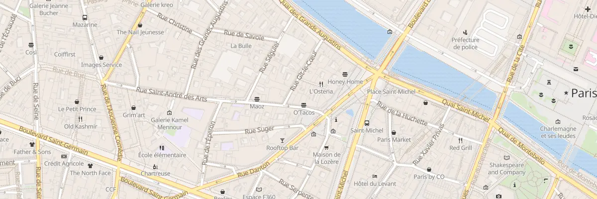 Plan du 26 Rue Saint-André des Arts à Paris 6e Arrondissement