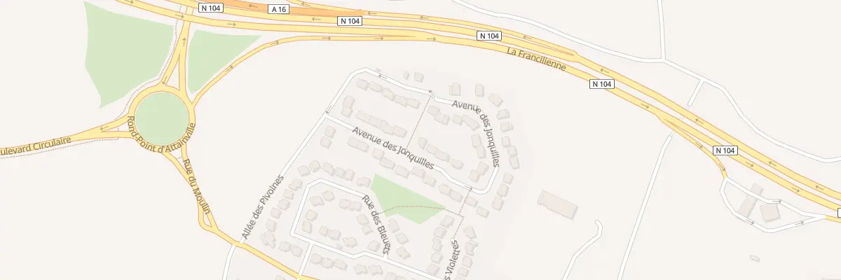 Plan du 9 Av des Jonquilles à Attainville