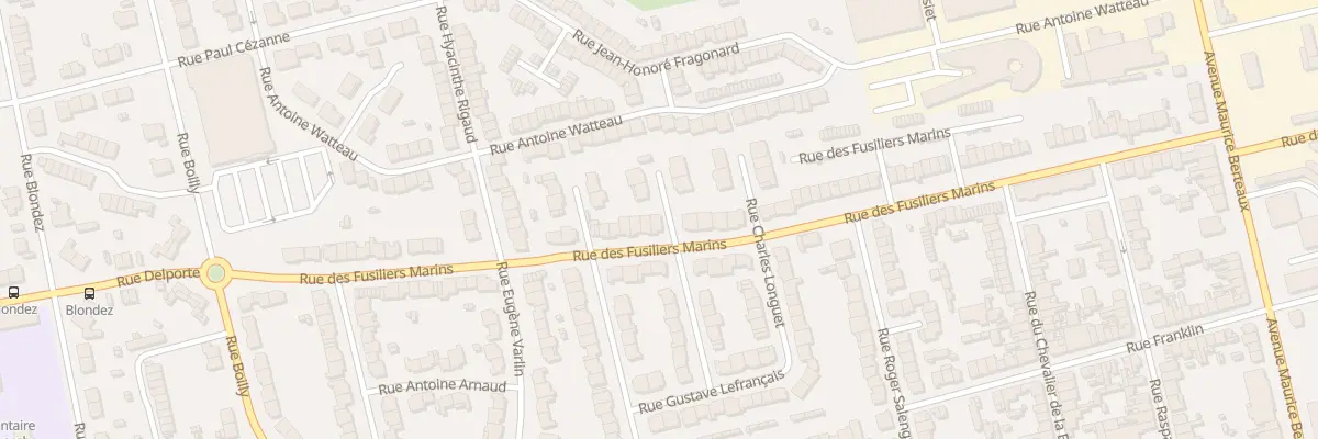 Plan du 88 Rue des Fusiliers Marins Sp à Dunkerque