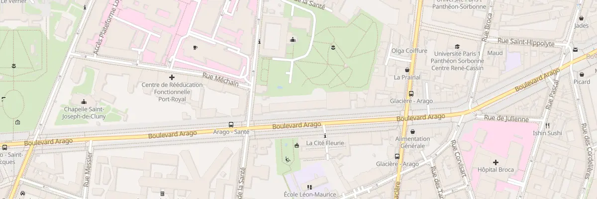 Plan du 70 Bd Arago à Paris 13e Arrondissement