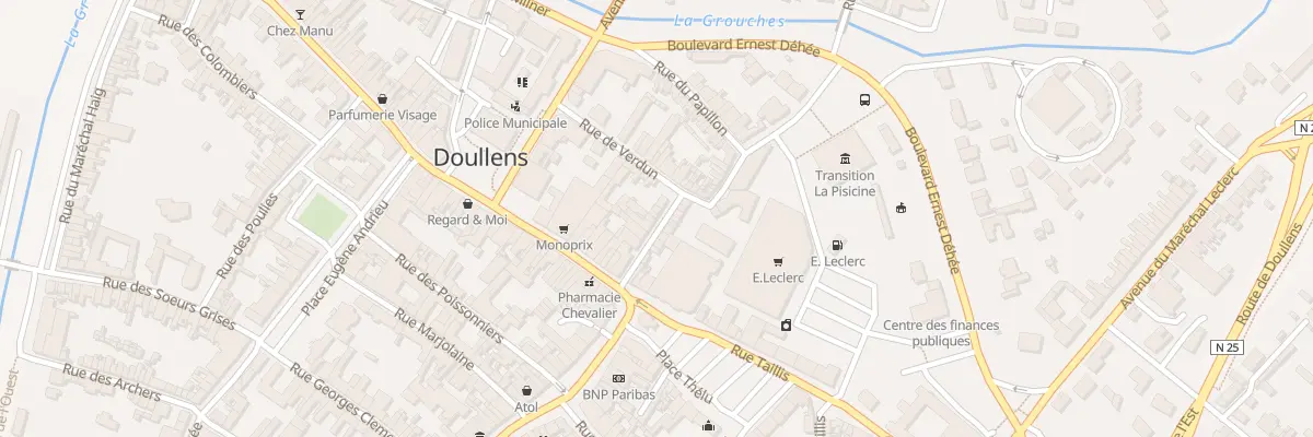 Plan du 6 Rue Menchon à Doullens