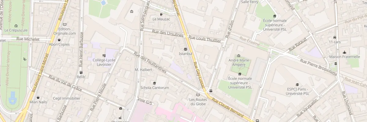 Plan du 66 Rue Gay-Lussac à Paris 5e Arrondissement