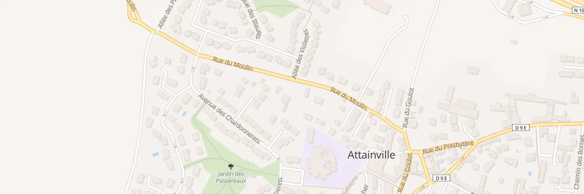 Plan du 7 Rue du Moulin à Attainville