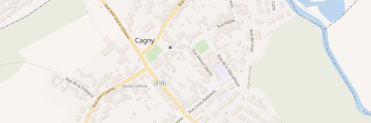 Plan du 6 Rue Mallet à Cagny