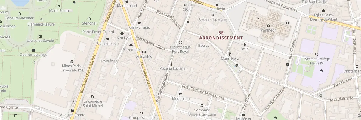 Plan du 179 Rue Saint-Jacques à Paris 5e Arrondissement