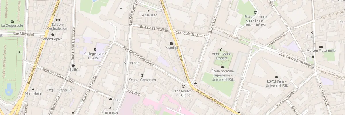 Plan du 68 Rue Gay-Lussac à Paris 5e Arrondissement