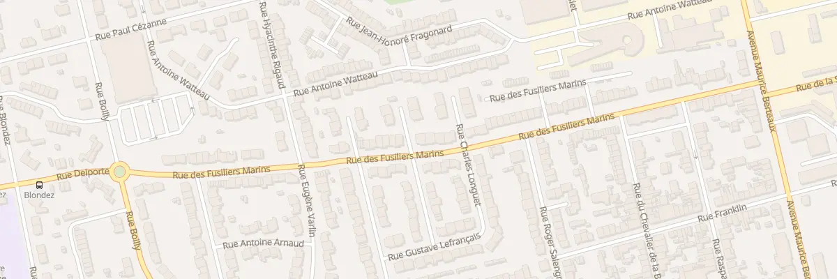 Plan du 86 Rue des Fusiliers Marins Sp à Dunkerque