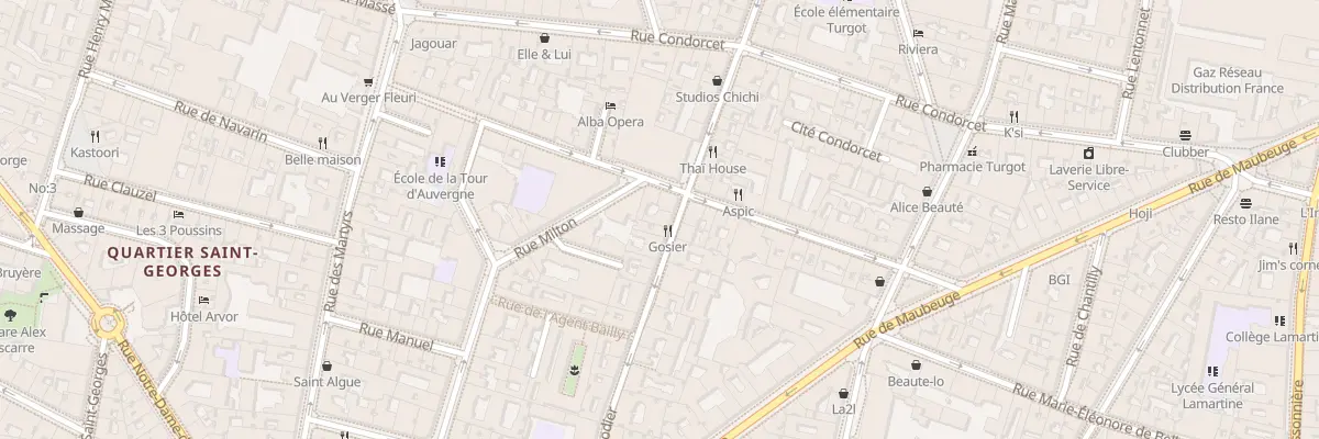Plan du 29 Rue Claude Rodier à Paris 9e Arrondissement