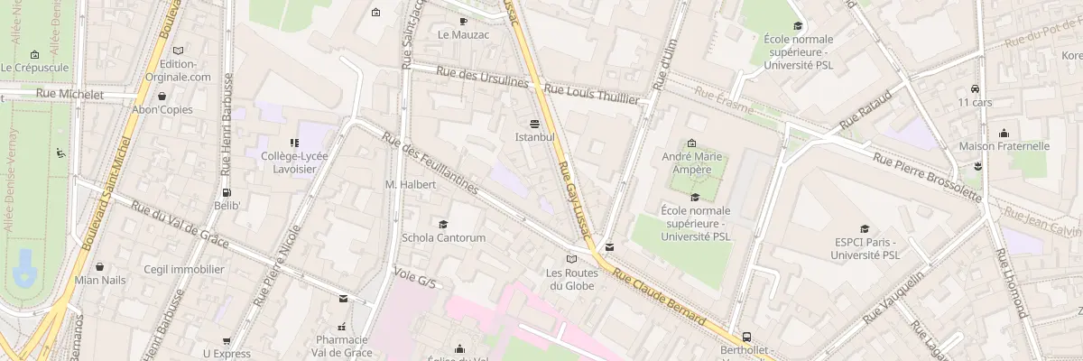 Plan du 70 Rue Gay-Lussac à Paris 5e Arrondissement