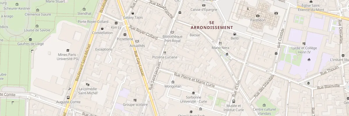 Plan du 187 Rue Saint-Jacques à Paris 5e Arrondissement