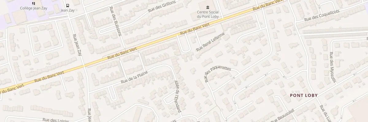 Plan du 1669E Rue du Banc Vert à Dunkerque
