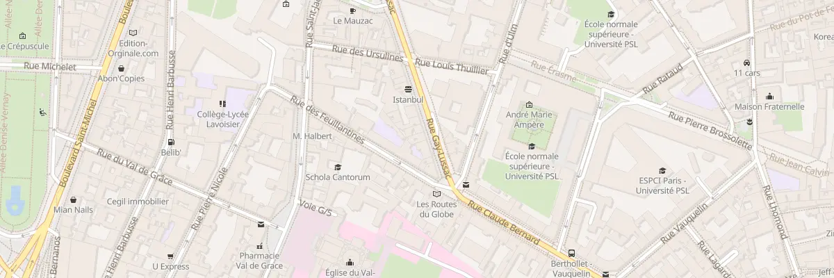 Plan du 72 Rue Gay-Lussac à Paris 5e Arrondissement