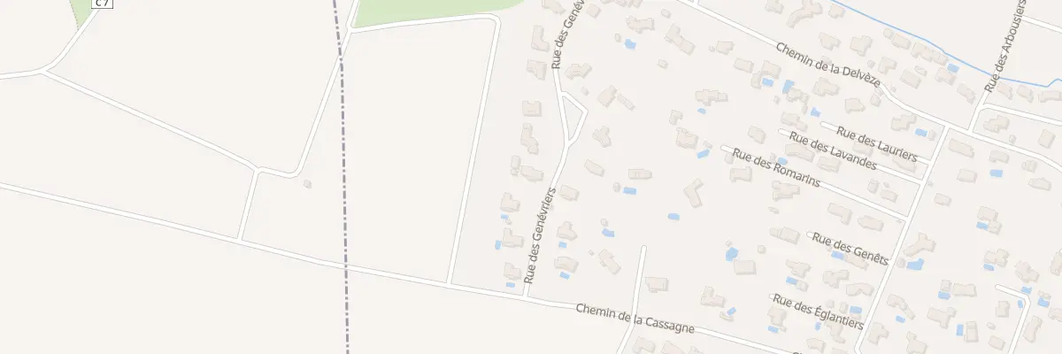 Plan du 136 Rue des Genevriers à Villemoustaussou