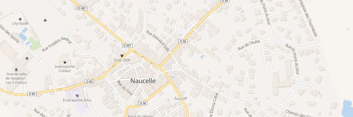 Plan du 6 Rue Edouard Galy à Naucelle