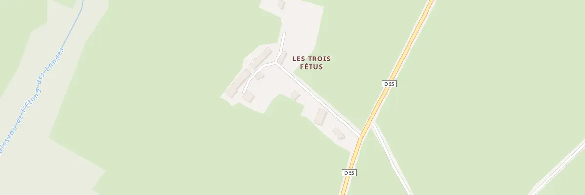 Plan du 1 Les Trois Fetus à Lussat
