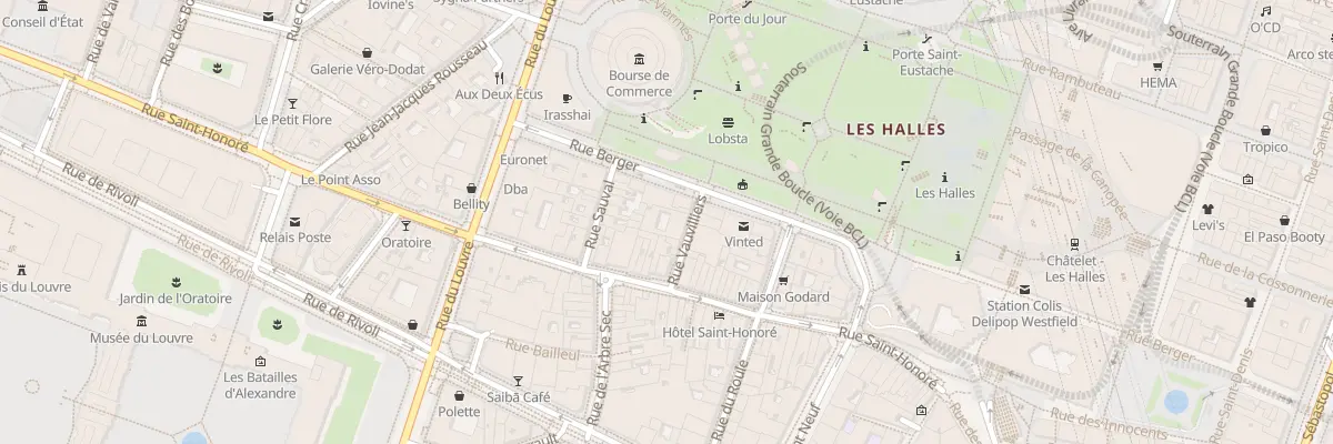 Plan du 9 Rue Vauvilliers à Paris 1er Arrondissement