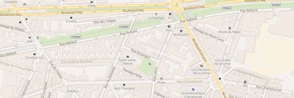Plan du 9 Imp Sainte-Henriette à Paris 18e Arrondissement