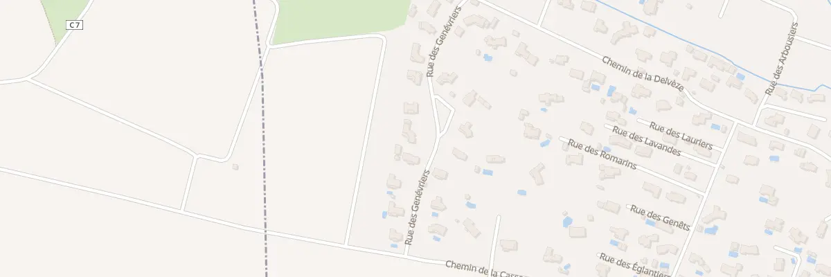 Plan du 176 Rue des Genevriers à Villemoustaussou