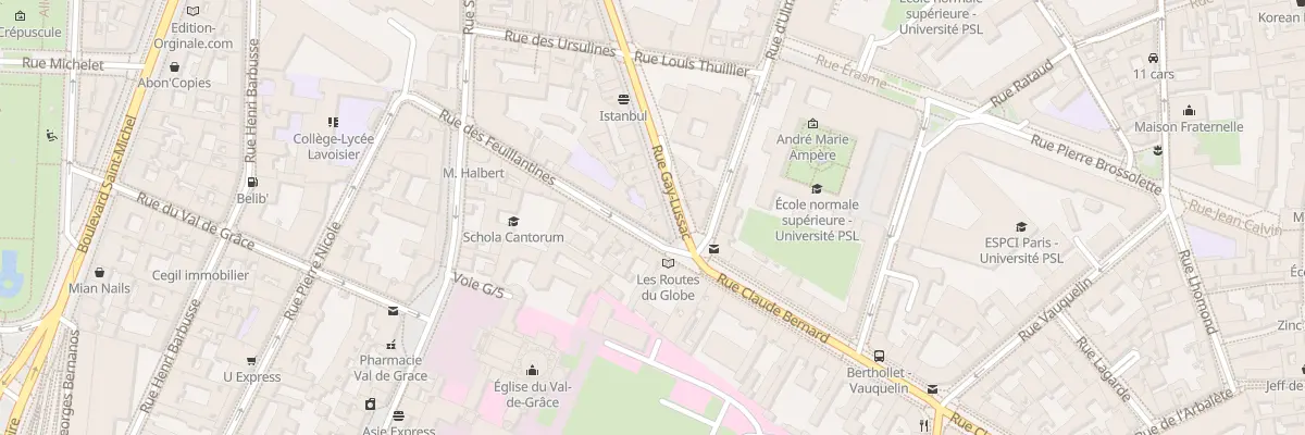 Plan du 76 Rue Gay-Lussac à Paris 5e Arrondissement