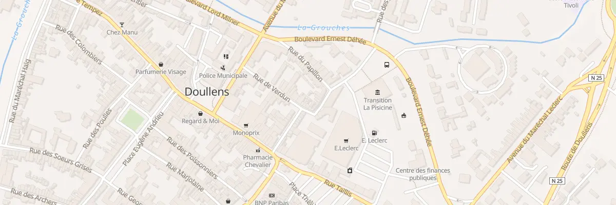 Plan du 18 Rue Menchon à Doullens