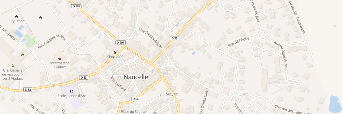 Plan du 2 Rue Edouard Galy à Naucelle