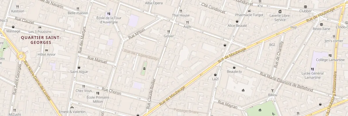 Plan du 24A Rue Claude Rodier à Paris 9e Arrondissement