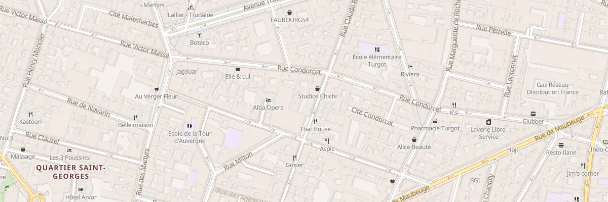 Plan du 37B Rue Claude Rodier à Paris 9e Arrondissement