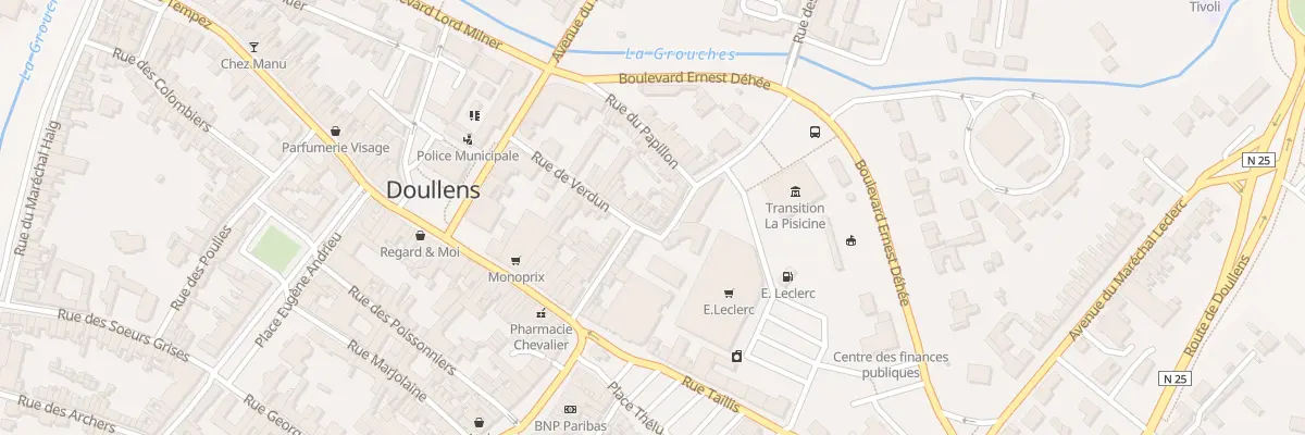 Plan du 20 Rue Menchon à Doullens