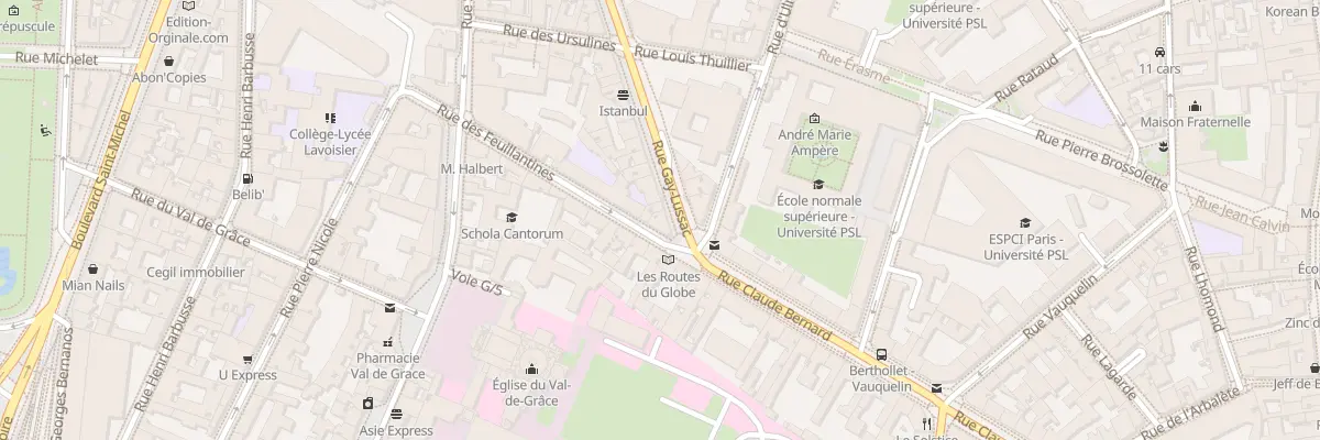 Plan du 78 Rue Gay-Lussac à Paris 5e Arrondissement