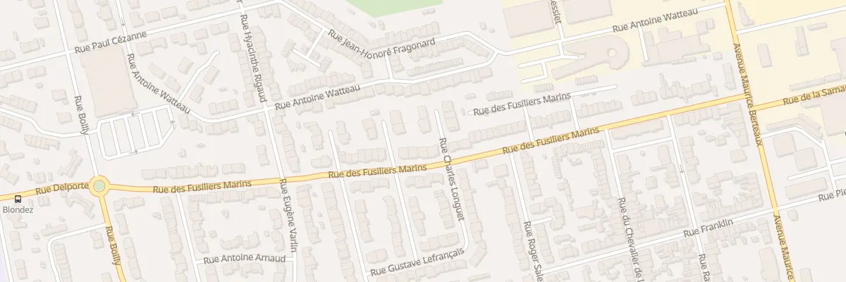 Plan du 82 Rue des Fusiliers Marins Sp à Dunkerque