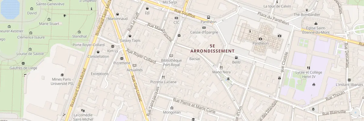 Plan du 169 Rue Saint-Jacques à Paris 5e Arrondissement