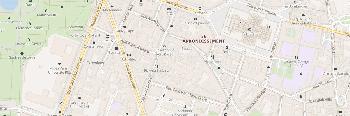 Plan du 175 Rue Saint-Jacques à Paris 5e Arrondissement