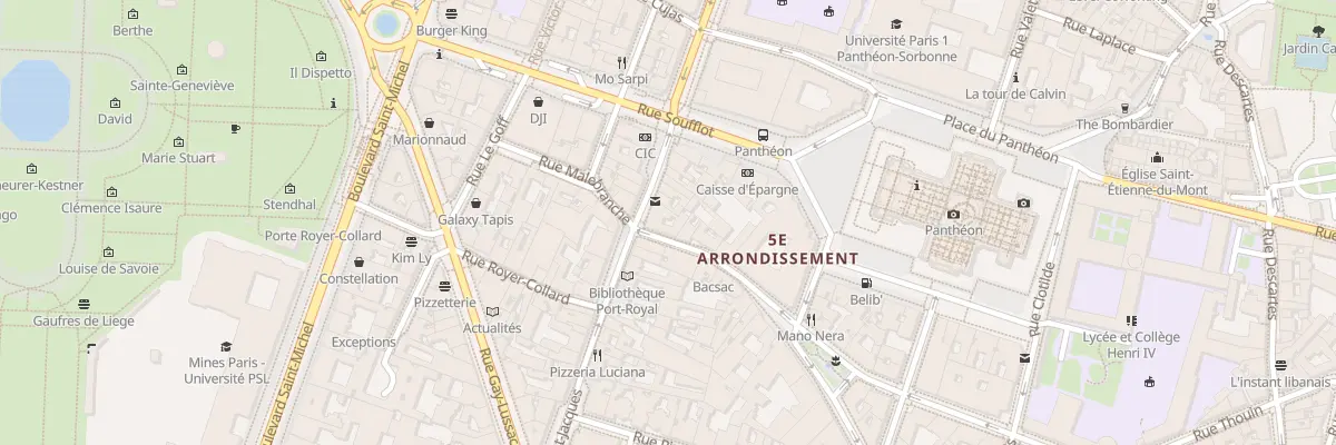Plan du 161 Rue Saint-Jacques à Paris 5e Arrondissement