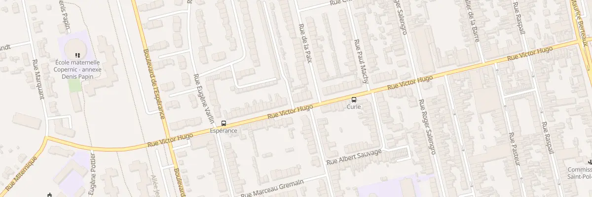 Plan du 252 Rue Victor Hugo Saint Pol à Dunkerque