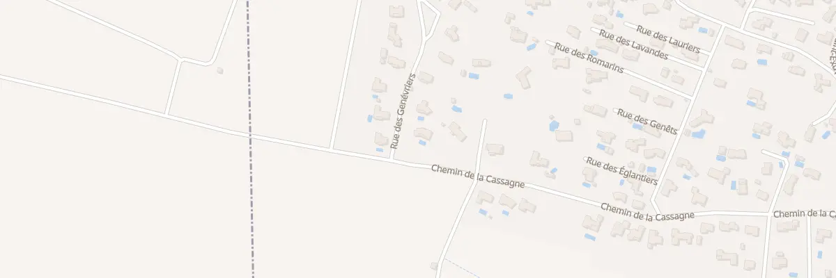 Plan du 43 Rue des Genevriers à Villemoustaussou