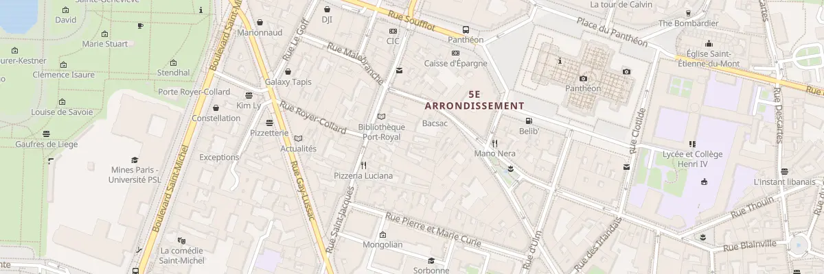 Plan du 171 Rue Saint-Jacques à Paris 5e Arrondissement