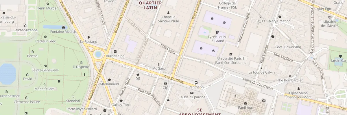 Plan du 158 Rue Saint-Jacques à Paris 5e Arrondissement