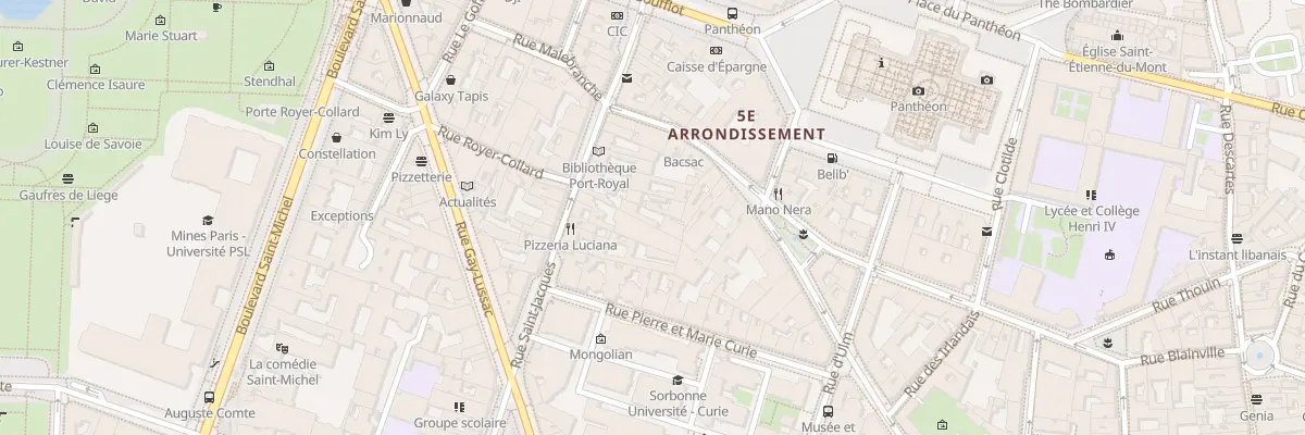 Plan du 177B Rue Saint-Jacques à Paris 5e Arrondissement
